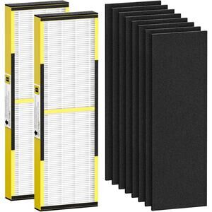 FLT4825 Replacement Filter B HEPA Filters 2 Pack + 8 Carbon PreFilters Cabiclean